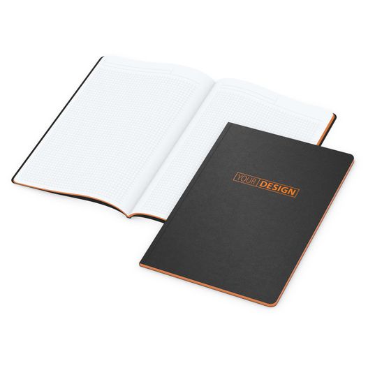 Produktabbildung Notizbuch Tablet-Book Slim Bestseller, A4, orange Notizbuch Tablet-Book Slim Bestseller, A4, orange (Bild 1)