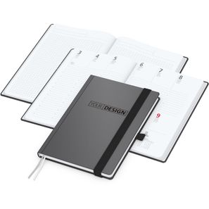 Wochenplaner Vision-Hybrid White Bestseller inkl. Prägung schwarz-glänzend