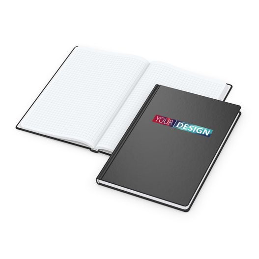 Notizbuch Easy-Book Basic Bestseller, A5, schwarz inkl. Siebdruck-Digital (Bild 1)
