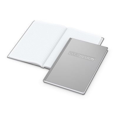 Notizbuch Easy-Book Basic Bestseller, A5, silber inkl. Silberprägung