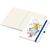 Notizbuch Match-Book Creme Bestseller, A4, Natura, individuell, mittelblau (Bild 2)