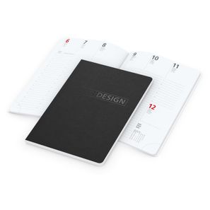 Wochenkalender Prestige-Flexx Bestseller inkl. Prägung schwarz-glänzend