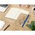 Notizbuch Match-Book Creme Bestseller, A5, Natura, braun-individuell, mittelblau (Bild 3)