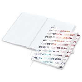 Produktabbildung Notizbuch Match-Book White Bestseller, A4, Natura, individuell, weiß Notizbuch Match-Book White Bestseller, A4, Natura, individuell, weiß