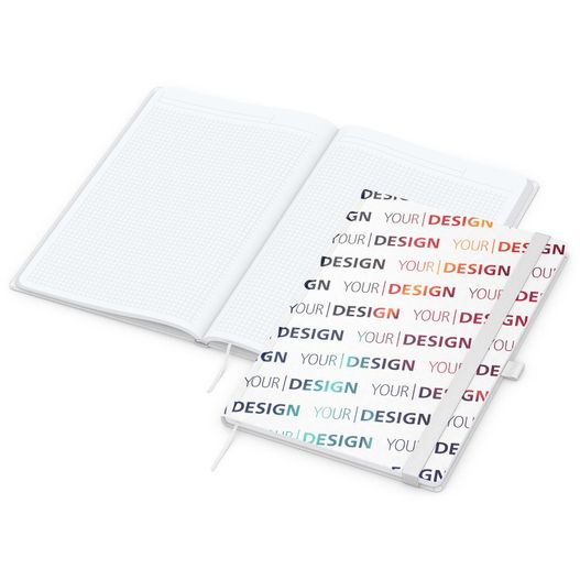 Produktabbildung Notizbuch Match-Book White Bestseller, A4, Natura, individuell, weiß Notizbuch Match-Book White Bestseller, A4, Natura, individuell, weiß (Bild 1)