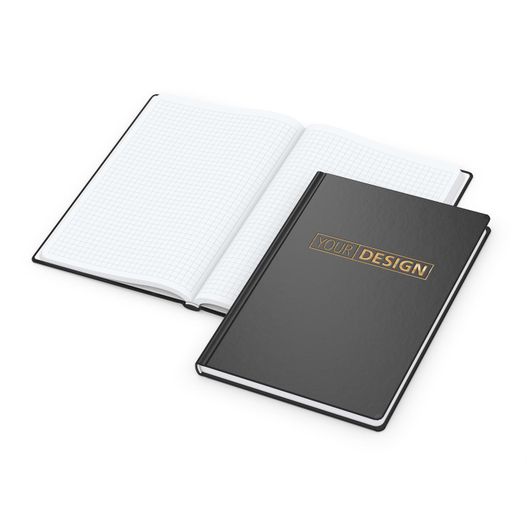 Notizbuch Easy-Book Basic Bestseller, A5, schwarz inkl. Goldprägung (Bild 1)