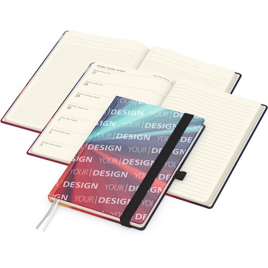Wochenplaner Match-Hybrid Creme Bestseller, Cover-Star gloss, schwarz (Bild 1)