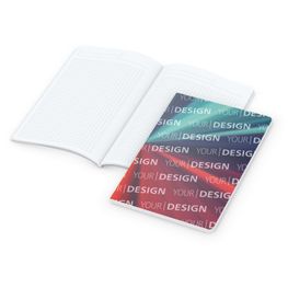 Produktabbildung Notizbuch Copy-Book White Bestseller, A5, gloss-individuell Notizbuch Copy-Book White Bestseller, A5, gloss-individuell