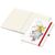 Notizbuch Match-Book Creme Bestseller, A4, Natura, individuell, rot (Bild 2)