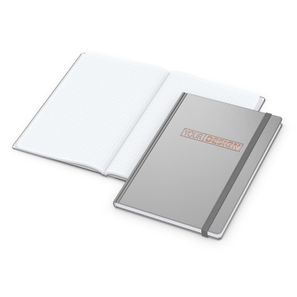 Notizbuch Easy-Book Comfort Bestseller, Large, silber inkl. Kupferprägung