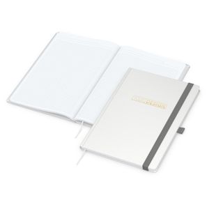 Notizbuch Vision-Book White Bestseller, A4, weiß inkl. Goldprägung
