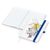 Notizbuch Match-Book White Bestseller, A5, Natura, individuell, mittelblau (Bild 2)
