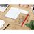 Notizbuch Match-Book White Bestseller, A5, Natura, braun-individuell, rot (Bild 3)