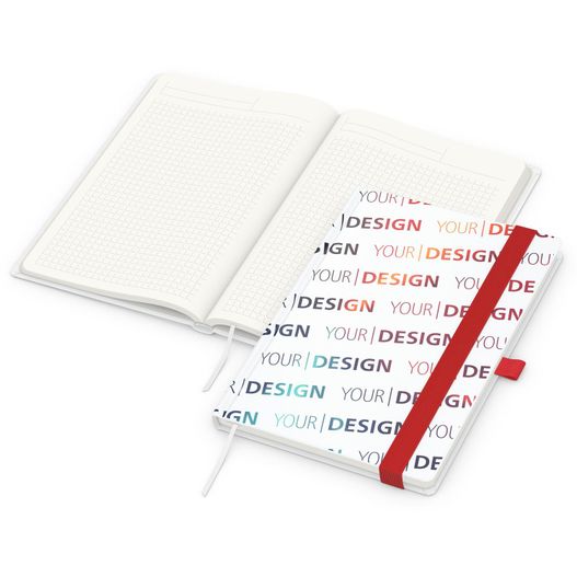 Produktabbildung Notizbuch Match-Book, A5, Cover-Star Recycling-Matt, rot Notizbuch Match-Book, A5, Cover-Star Recycling-Matt, rot (Bild 1)