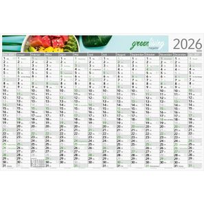 Wandplaner Horizont Recycling, blau