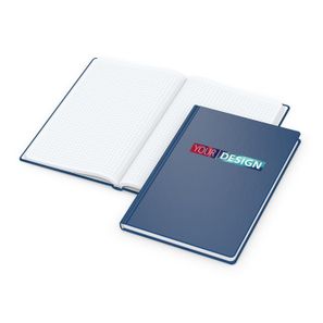 Notizbuch Easy-Book Basic Bestseller, A5, dunkelblau inkl. Siebdruck-Digital
