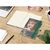 Notizbuch Match-Book Creme Bestseller, A5, Cover-Star, gloss-individuell, grün (Bild 2)