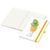 Notizbuch Match-Book, A4, Cover-Star Recycling-Matt, gelb (Bild 2)