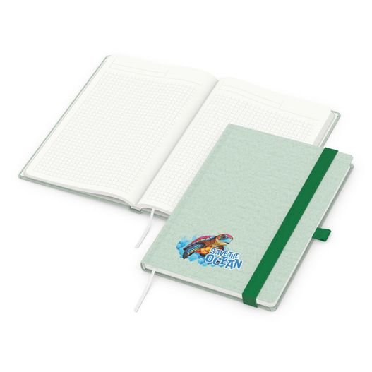 Notizbuch Ocean-Book Recycling, grün (Bild 1)