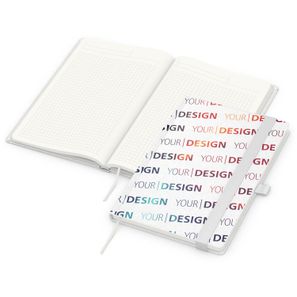 Notizbuch Match-Book, A5, Natura Recycling, weiß