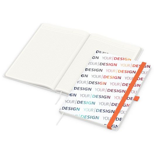 Produktabbildung Notizbuch Match-Book, A4, Cover-Star Recycling-Matt, orange Notizbuch Match-Book, A4, Cover-Star Recycling-Matt, orange (Bild 1)
