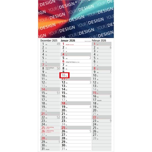 Produktabbildung 3-Monatskalender Spectrum 3 Bestseller (Einblatt) 3-Monatskalender Spectrum 3 Bestseller (Einblatt) (Bild 1)