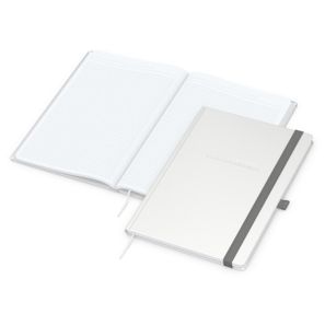 Notizbuch Vision-Book White Bestseller, A4, weiß inkl. Silberprägung