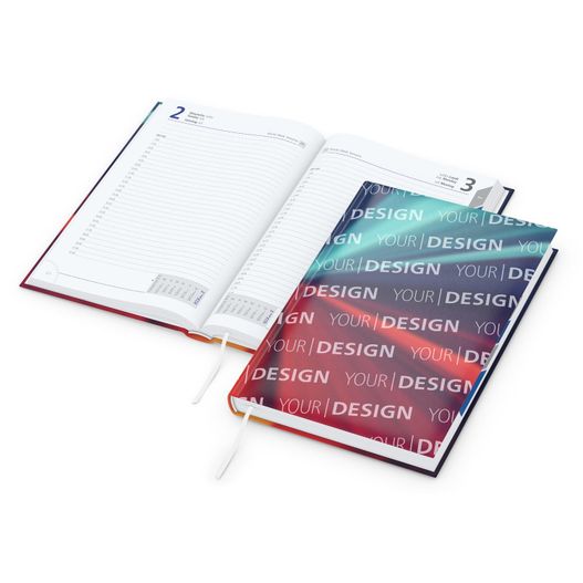 Buchkalender Manager Register Bestseller inkl. 4C-Druck, matt-individuell (Bild 1)