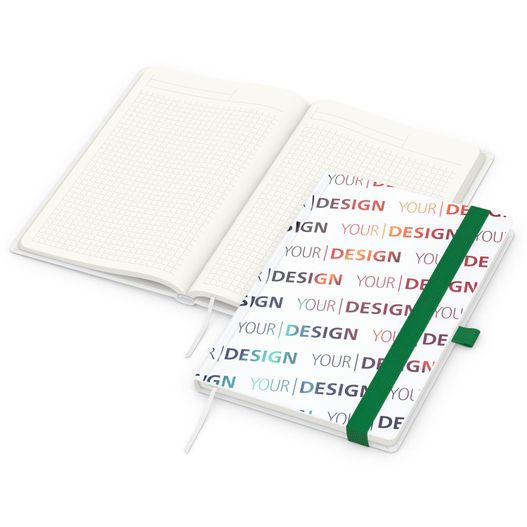 Notizbuch Match-Book, A5, Cover-Star Recycling-Matt, grün (Bild 1)