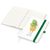 Notizbuch Match-Book, A5, Cover-Star Recycling-Matt, grün (Bild 2)