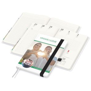 Wochenplaner Match-Hybrid A5 Cover-Star Recycling-Matt, schwarz