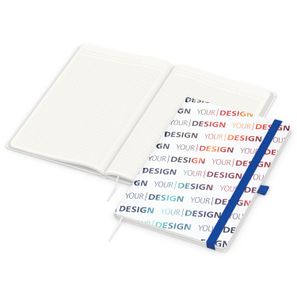 Notizbuch Match-Book, A4, Cover-Star Recycling-Matt, mittelblau