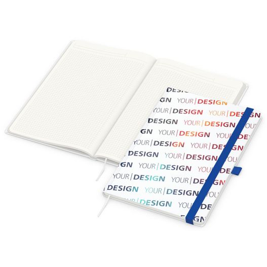 Produktabbildung Notizbuch Match-Book, A4, Cover-Star Recycling-Matt, mittelblau Notizbuch Match-Book, A4, Cover-Star Recycling-Matt, mittelblau (Bild 1)