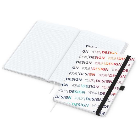 Produktabbildung Notizbuch Match-Book White Bestseller, A4, Natura, individuell, schwarz Notizbuch Match-Book White Bestseller, A4, Natura, individuell, schwarz (Bild 1)