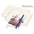 Wochenplaner Match-Hybrid Creme Bestseller, Cover-Star gloss, mittelblau (Bild 2)