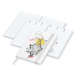 Wochenplaner Match-Hybrid White Bestseller, A5, Natura individuell, weiß