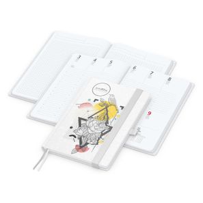 Wochenplaner Match-Hybrid White Bestseller, A5, Natura individuell, weiß