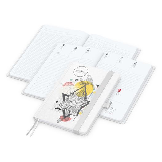 Wochenplaner Match-Hybrid White Bestseller, A5, Natura individuell, weiß (Bild 1)