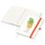 Notizbuch Match-Book, A5, Cover-Star Recycling-Matt, orange (Bild 2)