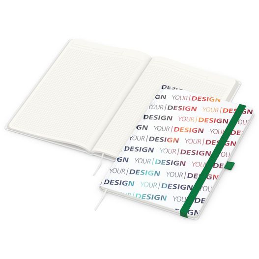 Produktabbildung Notizbuch Match-Book, A4, Cover-Star Recycling-Matt, grün Notizbuch Match-Book, A4, Cover-Star Recycling-Matt, grün (Bild 1)