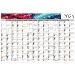 Wandplaner Horizont Bestseller, M, individuelle Schmuckfarbe
