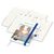 Wochenplaner Match-Hybrid A5 Cover-Star Recycling-Matt, mittelblau (Bild 1)
