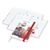 Wochenplaner Match-Hybrid White Bestseller, A5, Cover-Star gloss-individuell, rot (Bild 1)