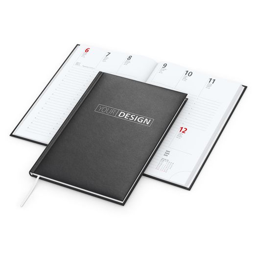 Produktabbildung Wochenkalender Prestige Bestseller inkl. Silberprägung, schwarz Wochenkalender Prestige Bestseller inkl. Silberprägung, schwarz (Bild 1)