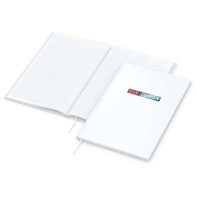 Notizbuch Note-Book Bestseller, A4, matt-weiß
