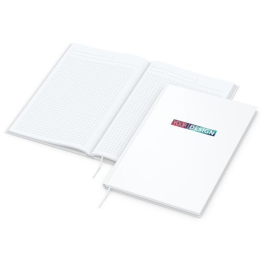 Notizbuch Note-Book Bestseller, A4, matt-weiß (Bild 1)