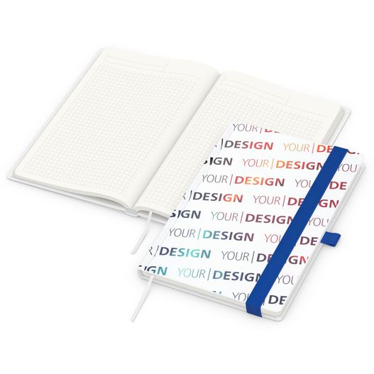 Produktabbildung Notizbuch Match-Book, A5, Cover-Star Recycling-Matt, mittelblau Notizbuch Match-Book, A5, Cover-Star Recycling-Matt, mittelblau (Bild 1)