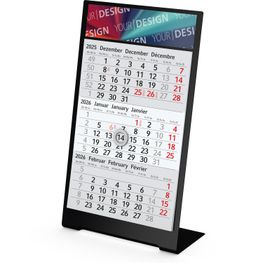 Produktabbildung Tischkalender Desktop 3 Color Bestseller, 1 Jahr, schwarz Tischkalender Desktop 3 Color Bestseller, 1 Jahr, schwarz
