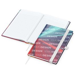 Produktabbildung Notizbuch Match-Book White Bestseller, A5, Cover-Star, matt-individuell, weiß Notizbuch Match-Book White Bestseller, A5, Cover-Star, matt-individuell, weiß