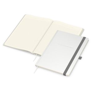 Notizbuch Vision-Book Creme Bestseller, A4, weiß inkl. Silberprägung